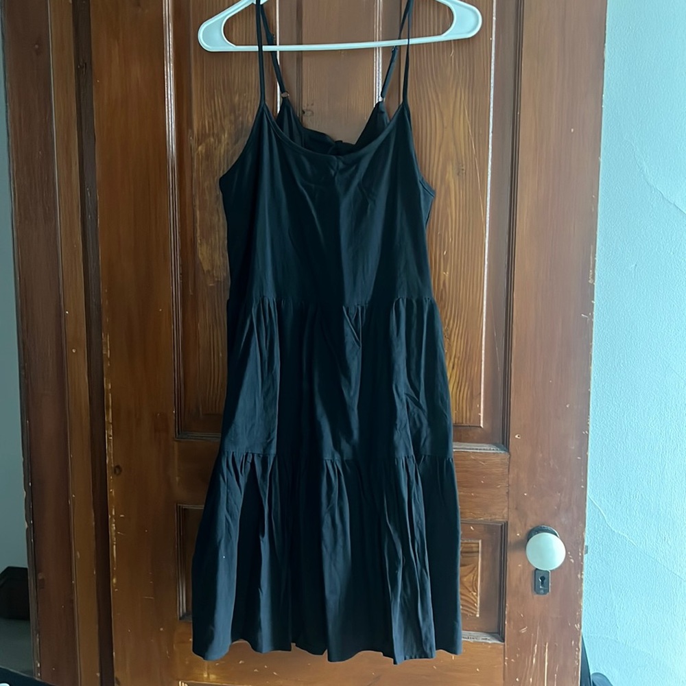 Black tiered dress